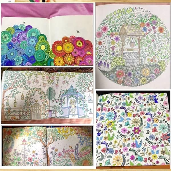 TD® Julklapp Roliga målarbokdesigner för vuxna Målarbok Mandalas Djur Flerfärgad-LZJ70703225
