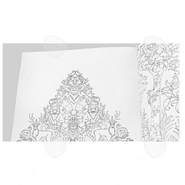 Målarbok - CONFOZEN - Secret Garden - Handmålad - 4-pack - För vuxna och barn
