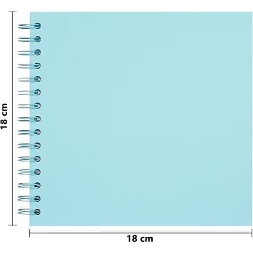 Leikekirja 18x18 cm DIY 40 sivua kierresidoksella