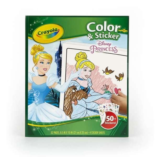 Crayola - Prinsess målarbok &amp; klistermärken - Disney