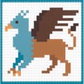 Miniatyrbild 4 av 5: Färglägg Graffy Pixel - Fantasy Creatures - 24 sidor