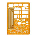 Miniatyrbild 1 av 3: Görningsmall - Graph'It - Modell B - A4 - 25 varierade former - Blandet