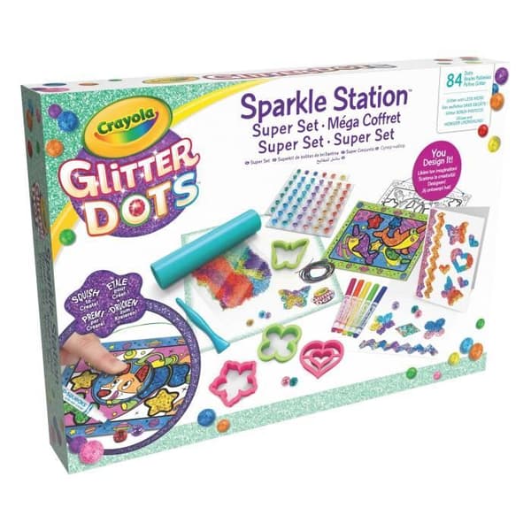 CRAYOLA GLITTER DOTS DELUXE GLITTER SET (25-1085)