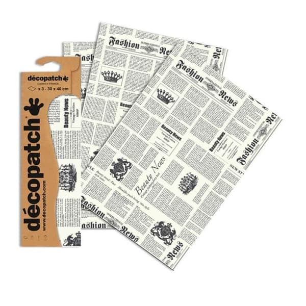 Décopatch Sheets - Décopatch - Engelsk tidskrift - 3 ark - Blandat - Barn