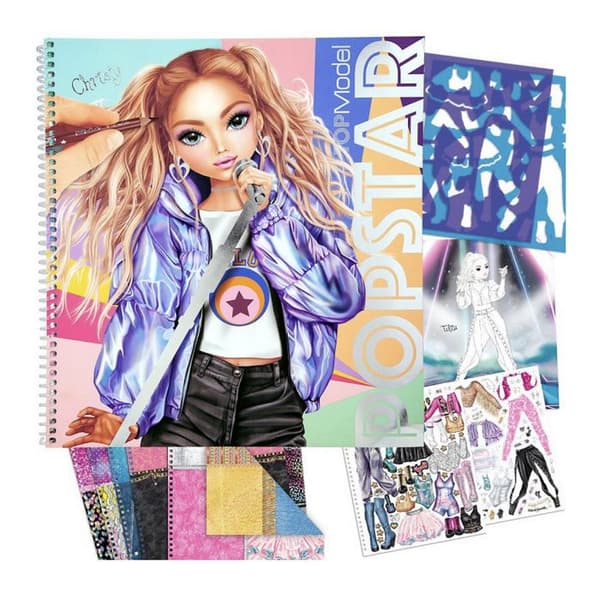 Målar- och skapande album TOP Model modell Popstar Christy