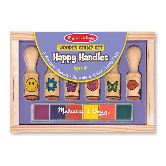 Stämpel Kit i Trä - Happy Handle stamps - Melissa & Doug