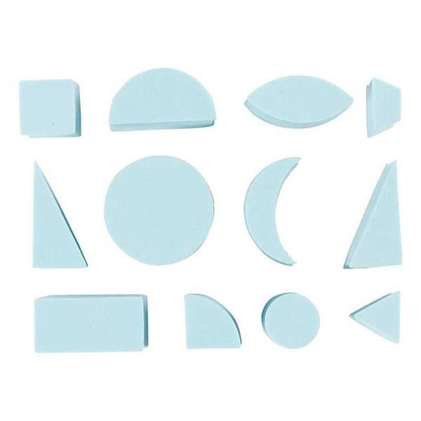 12 EVA skumkuddar - Geometriska former