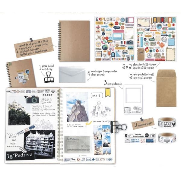 Scrapbooking kit - Resedagbok