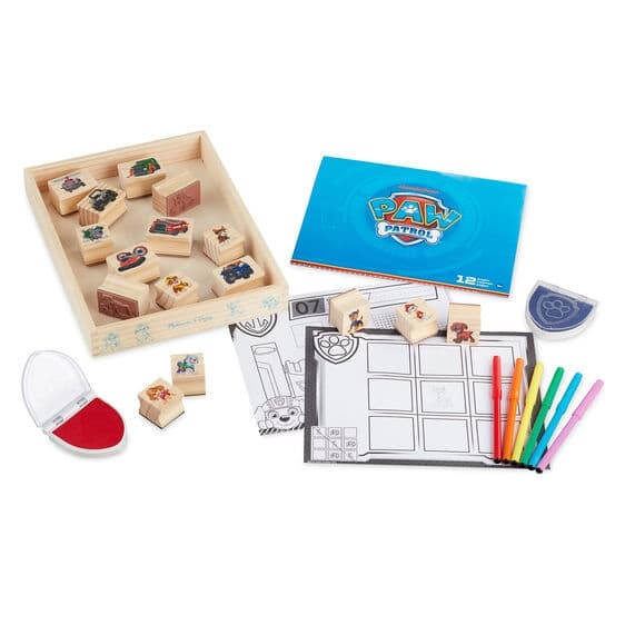 Paw Patrol -puiset postimerkit, aktiviteettisetti - Melissa & Doug