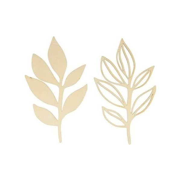 Träsilhuetter - Artemio - Slow Life - 18 stycken - Naturliga dekorationer - DIY