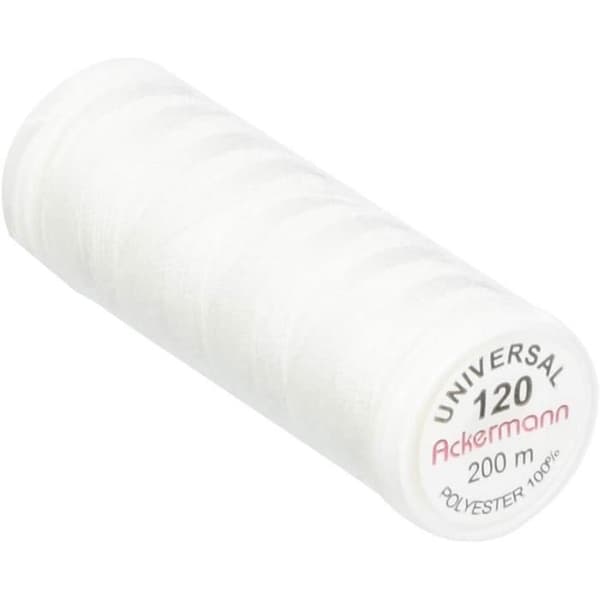 Ackermann Universal sytråd Vit 5 x 200 m - 10320