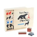 Miniatyrbild 2 av 5: Coffret Tampons Pompon - 19 x 19 x 4 cm - Beige