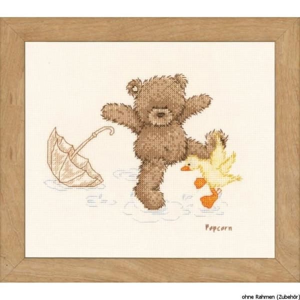 Vervaco Counted Cross Stitch Kit Popcorn Playing - 1695VB09