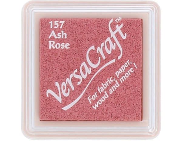 Tsukineko - VKSML157 - VKS-157 Liten bläckdyna av tyg i kub 25 x 25 mm Ash Rose