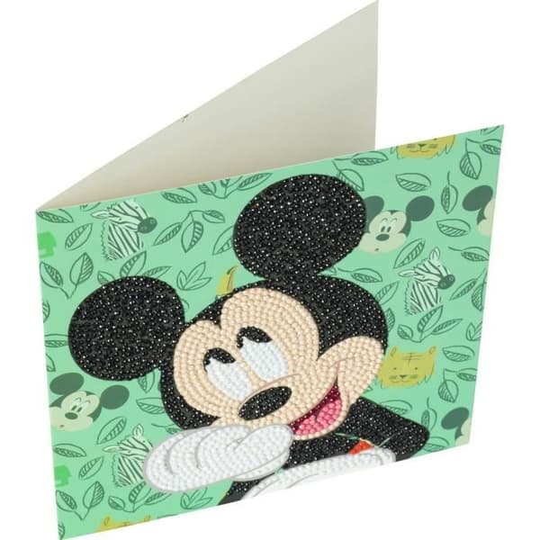 Kit för diamantbroderi - Mickey - 18 x 18 cm - Flerfärgad - Kreativ - Unisex