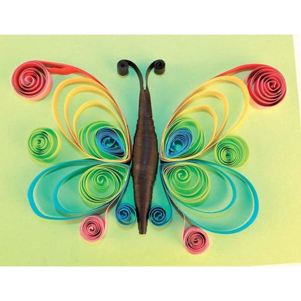 Klassiskt quilling-kit - 140 remsor 34x0,8 cm + verktyg
