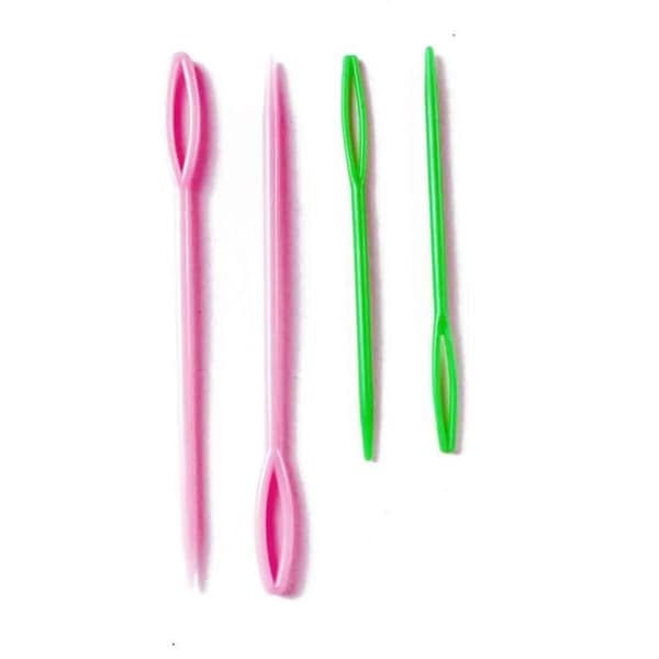 Plastnålar för ull 7,9 cm x 4 st - MegaCrea {färg}