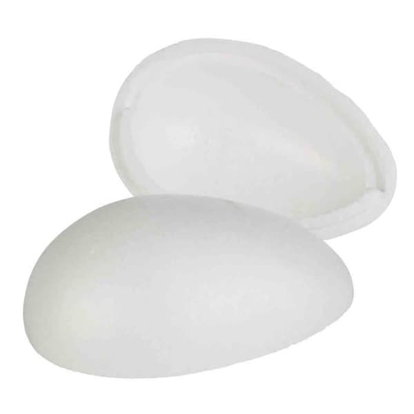 Polystyrenägg i 2 delar 20 x 14 cm - MegaCrea {färg}