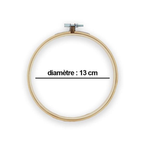 Broderitrumma med justerskruv diam. 13 cm - MegaCrea {färg}