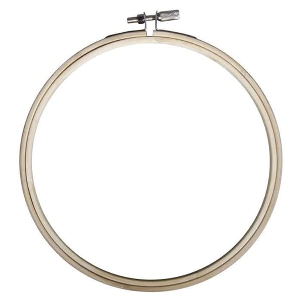 Rayher Hobby Rayher broderiram i trä broderibåge 17 cm i diameter och 8 mm
