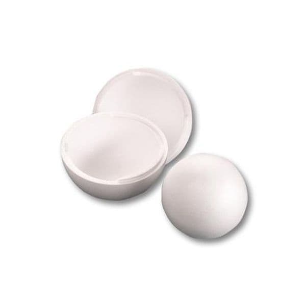 Boll i polystyren - BOLL POLYSTYREN - 2 delar - Vit - 40 cm - Barndekoration
