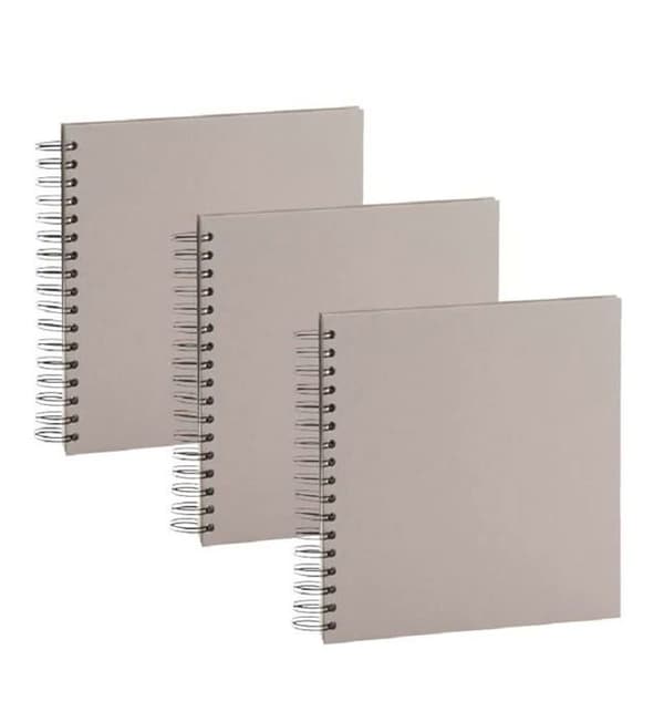 Rössler scrapbooking album - 1329452496-3 - Rossler S.O.H.O Wire-O Fotoalbum 60 spiralsidor Taupe 230 x 230 mm