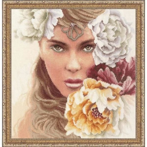 Lanarte Counted Cross Stitch Kit Intriguing Look - PN-0171826
