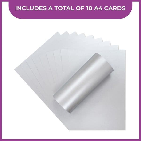 Crafters companion scrapbooking-kit - CP10-PLAT - Crafter's Companion - 10 stycken - Centura Pearl, Platinum, A4