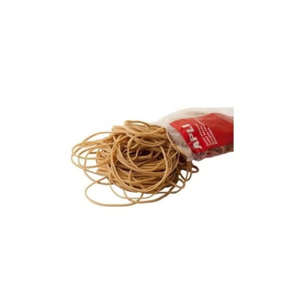 Gummiband - APLI - 120x2mm - Påse med 100g - Praktiska för att binda ihop föremål