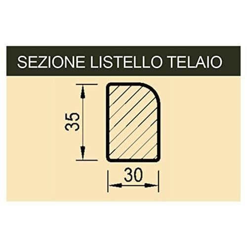 Arte - Arte Art - Art 7157.0 ram med duk för målare, gran/cotton, vit, 100 x 60 x 3,5 cm -