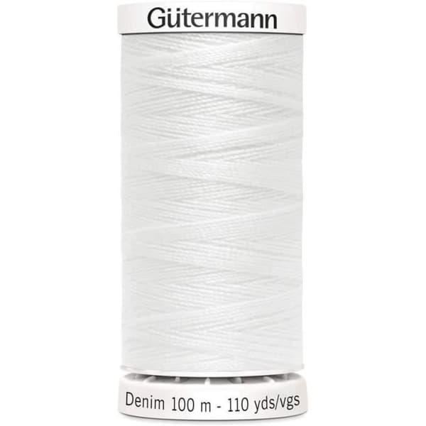Gutermann Denim Sytråd Vit One Size - GUT7001601016-1