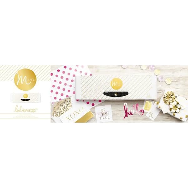 Minc Machine - Heidi Swapp - Mini 15 cm - Filmapplikator - Startkit - Innehåller 2 etiketter