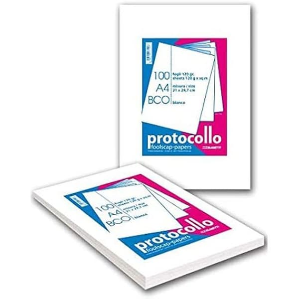 Blasetti protokollblad - CF100 - 120g - Vit