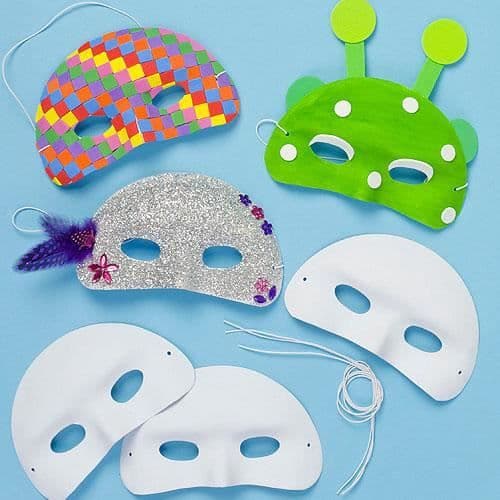 Set med 8 anpassningsbara venetianska masker - Perfekt som accessoar för kostymer