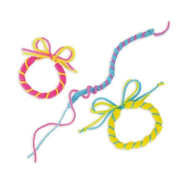 Stickning DIY Kit - Lena - 42375 - 3 färger - Plastnål - Trästickning