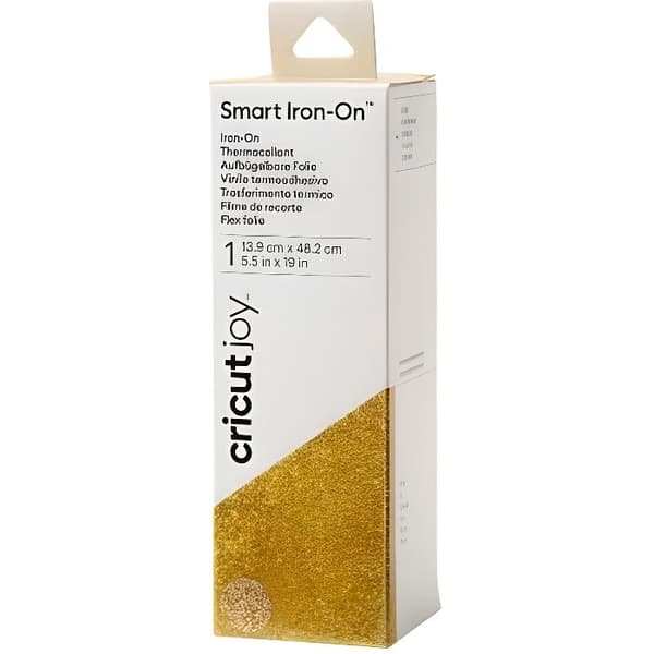 Strykplåster - CRICUT - Joy Smart Iron-On - Guldglitter - Gult - Barn - Kina - Blandat