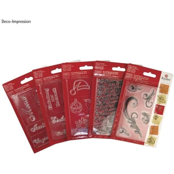 Rayher Hobby Rayher silikonstämpel antikt skriftmönster transparent stämpel 9 x 15 cm stämpel