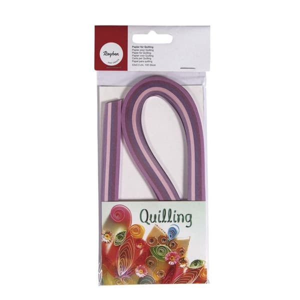 Pappersremsor för pralinquilling 0,3x53cm 100p - Lila 0,3 x 53 cm