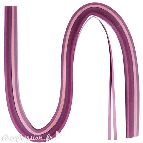 Pappersremsor för pralinquilling 0,3x53cm 100p - Lila 0,3 x 53 cm