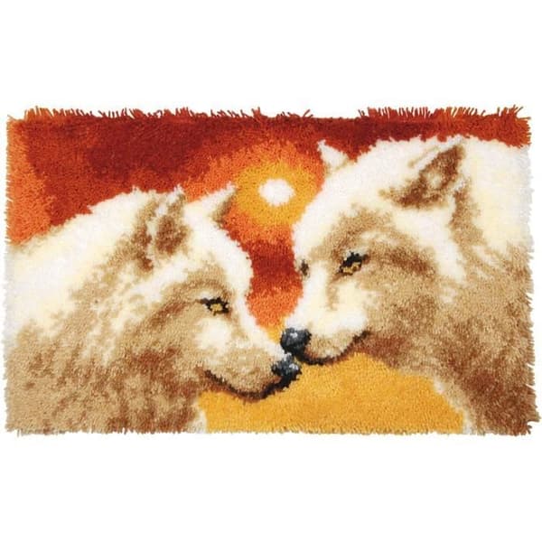 Vervaco Lockstitch Mat Kit 2 Wolves - PN-0156064