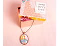 Miniatyrbild 2 av 2: Innspiro scrapbooking set - PM1051AP - Pappersmachéask med hjärtram 8 x 6,5 x 4 cm.