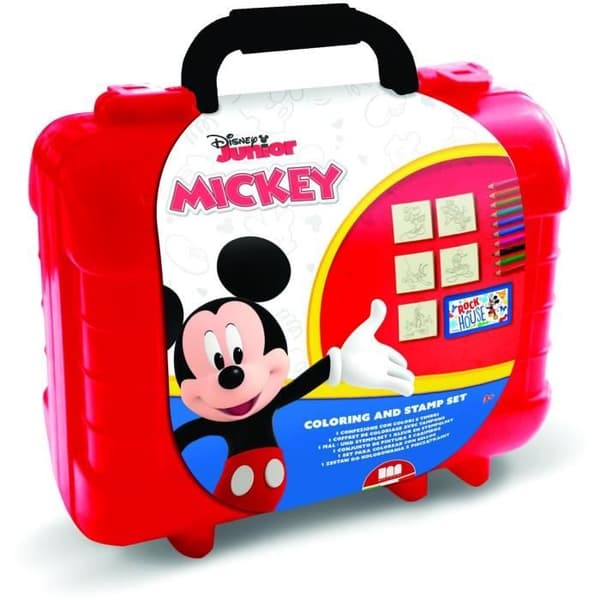 Reseset - MULTIPRINT - 42945 - 5 Mickey-stämplar, 10 pennor