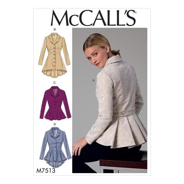 McCalls Mönster 7513 E5, Kavajmönster, Storlekar 1422, Multi/Färg - M7513E50