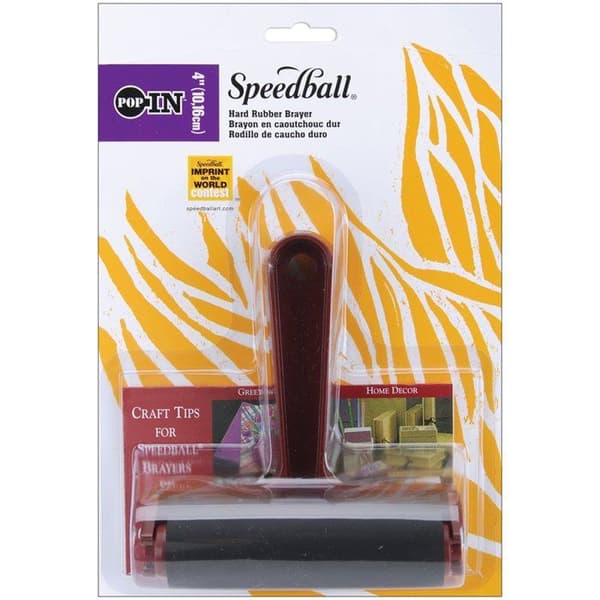 Speedball konstprodukter stämplar - SB41228 - Speedball 4 Pop i hård gummi från Creative, röd
