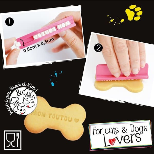 Kit tillbehör för måltid - PetCooking - P90100 - 85 bokstäver - Livsmedelsplast - Flerfärgad