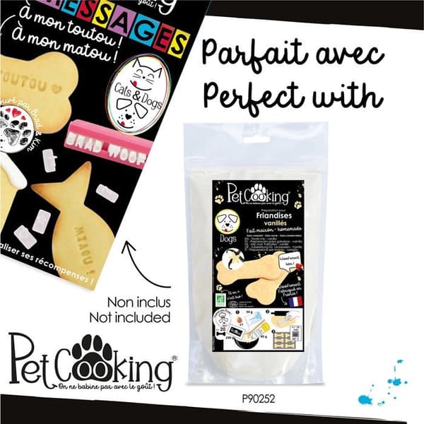 Kit tillbehör för måltid - PetCooking - P90100 - 85 bokstäver - Livsmedelsplast - Flerfärgad