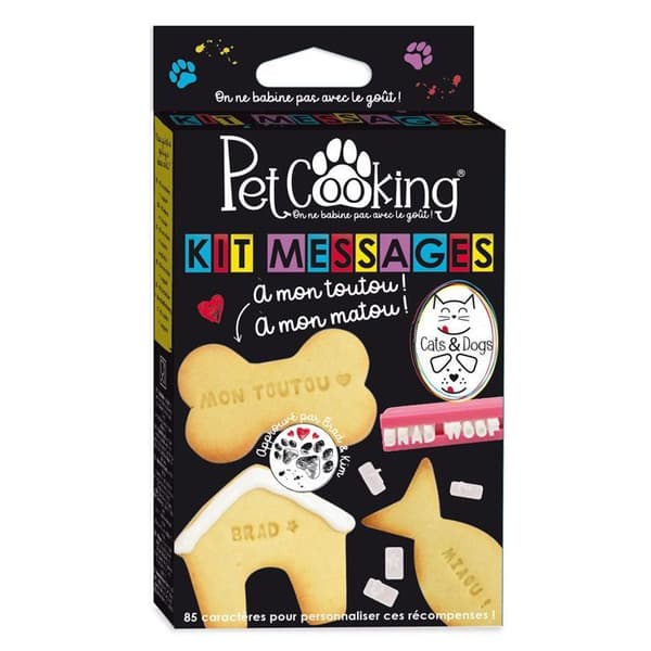 Kit tillbehör för måltid - PetCooking - P90100 - 85 bokstäver - Livsmedelsplast - Flerfärgad