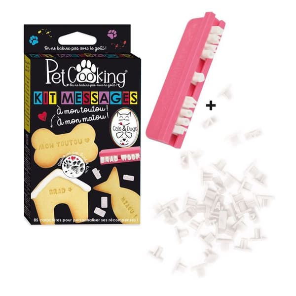 Kit tillbehör för måltid - PetCooking - P90100 - 85 bokstäver - Livsmedelsplast - Flerfärgad