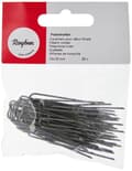 Miniatyrbild 1 av 4: Rayher hobby scrapbooking kit - 24-080-00 - Rayher monteringsfästen sid. blomdekor, 50 st 10/35 mm silver, 2408000