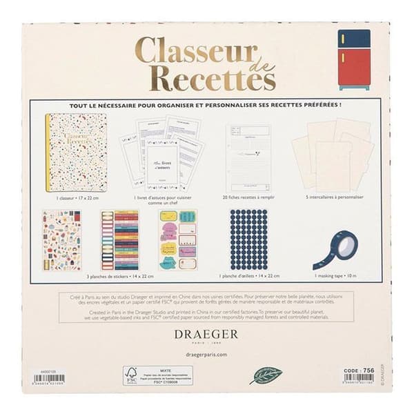 Recept File Kit - Draeger Paris